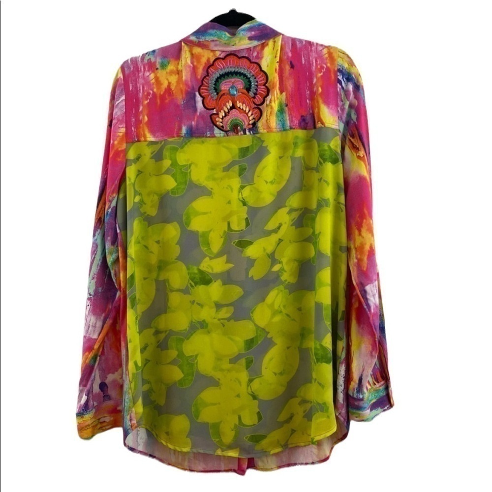 SOFT Surroundings Festiva vibrant Shirt - Picture 4 of 14